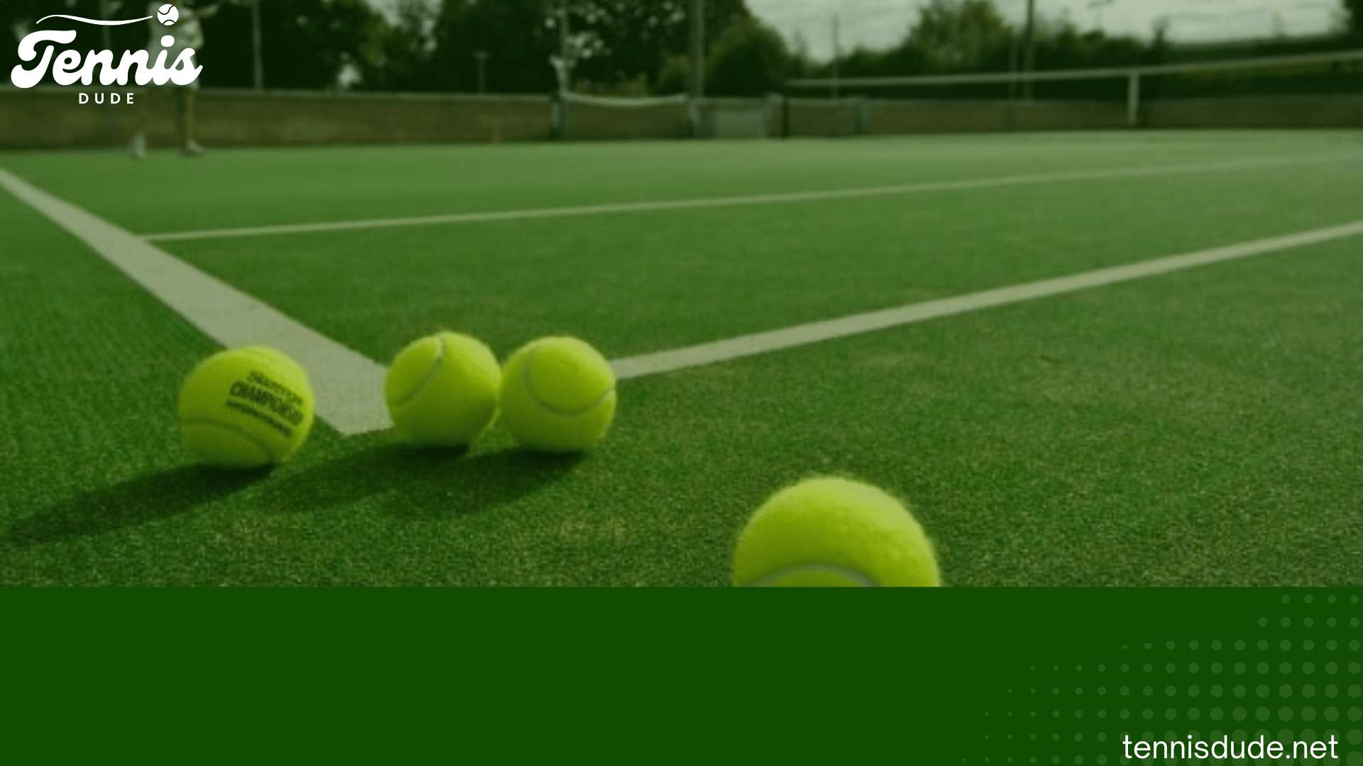 tennis balls on green tennis court