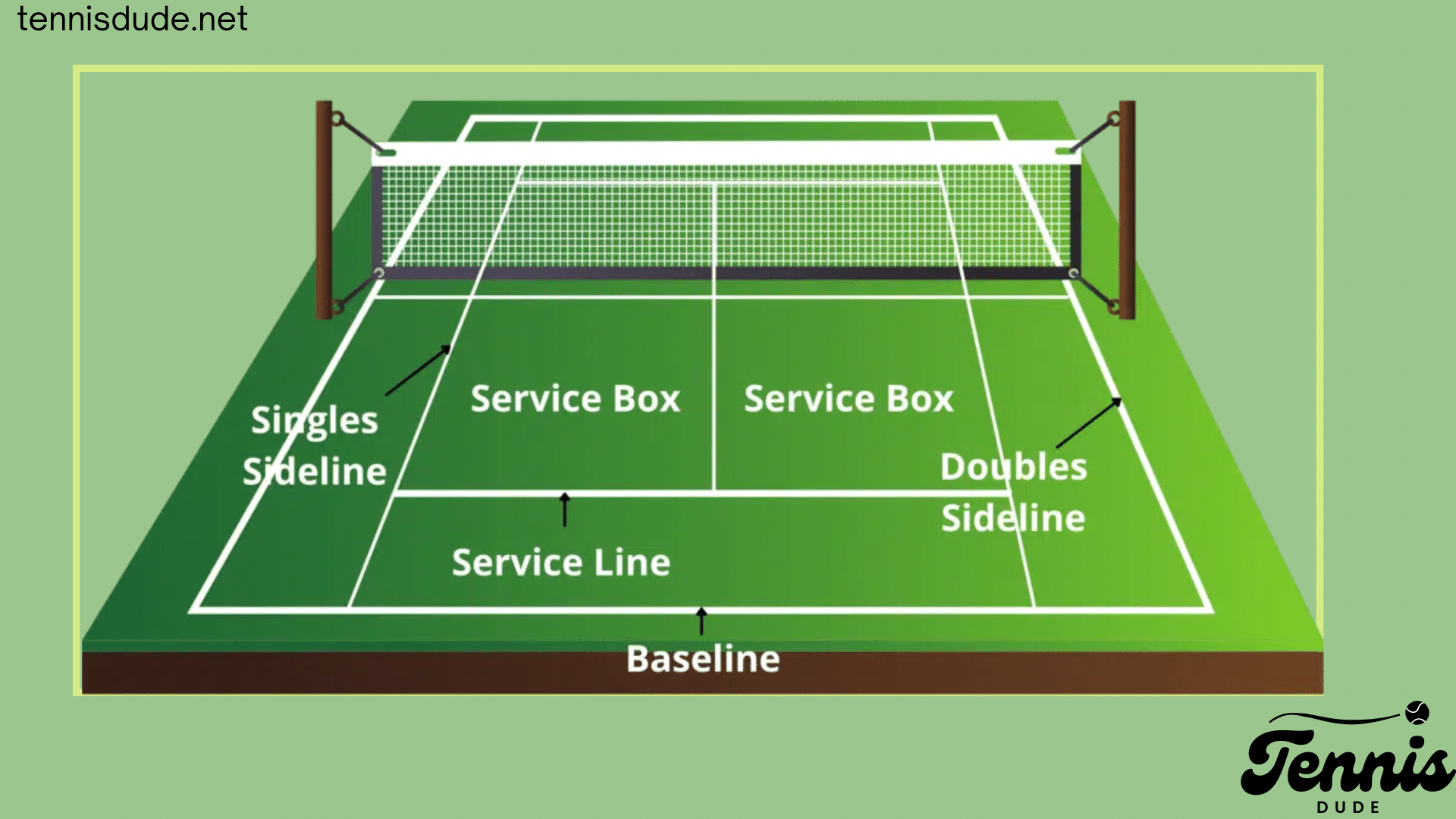 service line tennis court