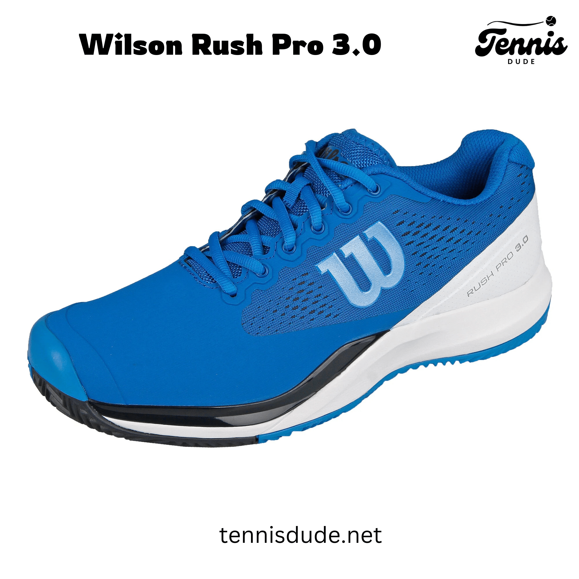 Wilson Rush Pro Tennis Shoes isolated on A White Background