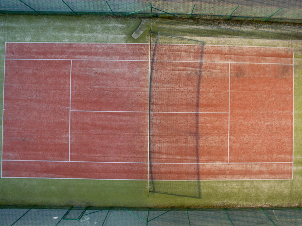 Tennis Court Top View 