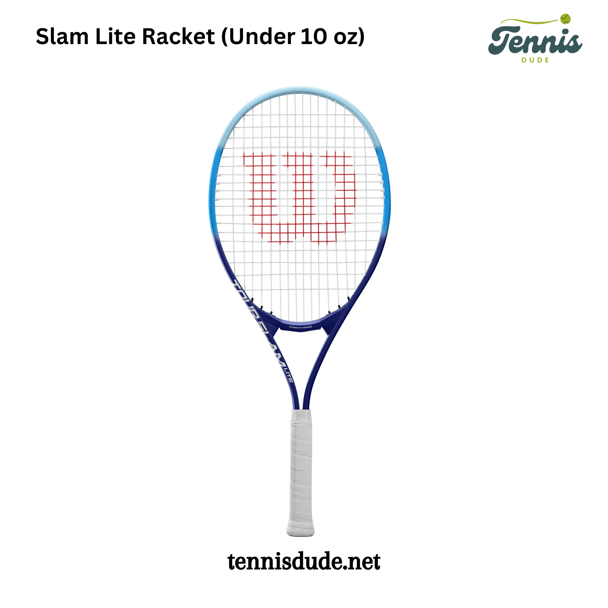 Slam Lite Racket (Under oz) isolated on a white background